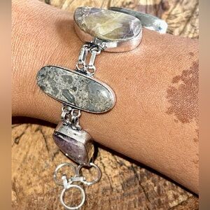 Tiffany Stone Opalized Fluorite Bracelet 7” - 8”